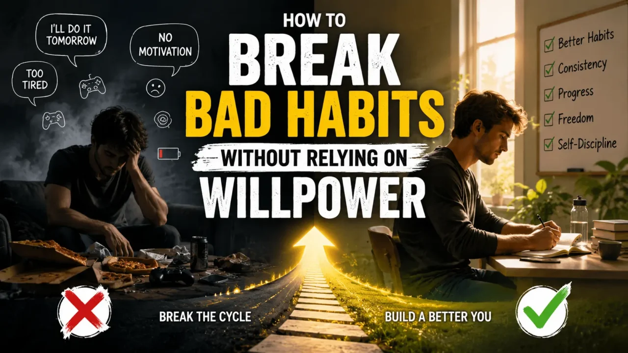 How to Break Bad Habits Without Relying on Willpower