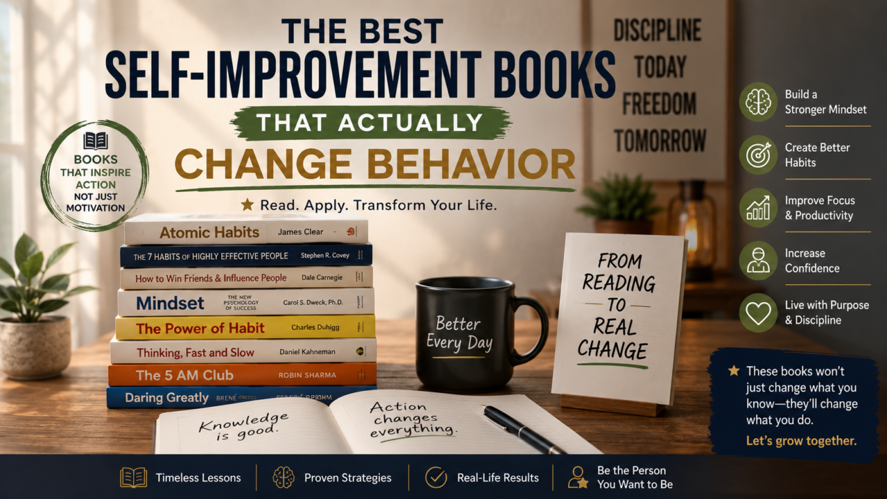 The Best Self-Improvement Books That Actually Change Behavior