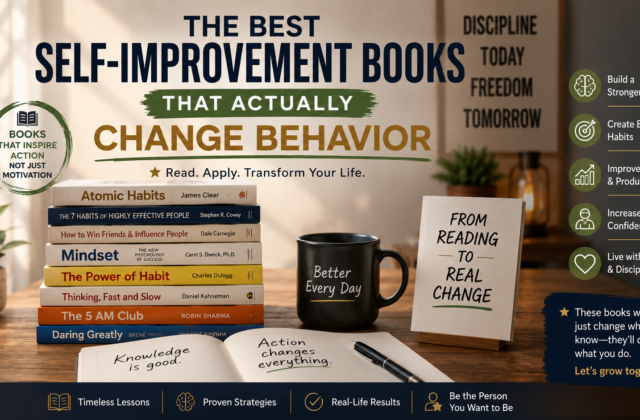 The Best Self-Improvement Books That Actually Change Behavior