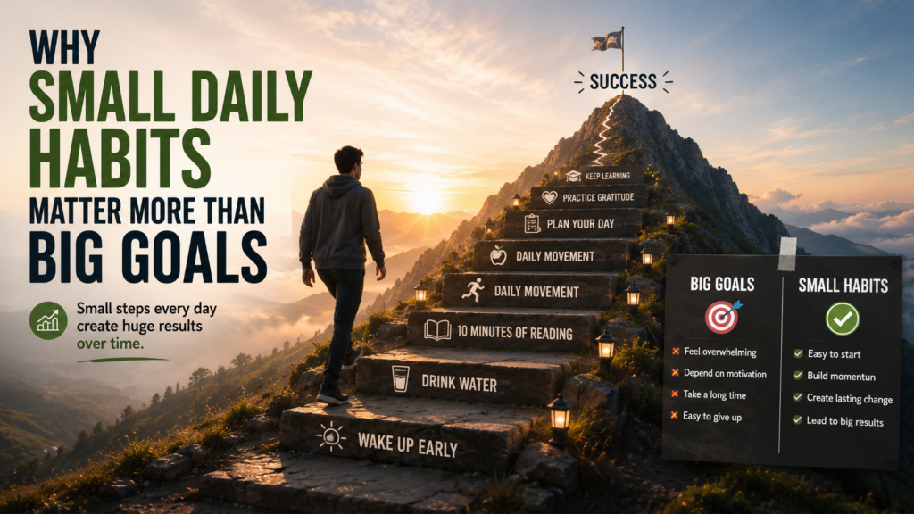 Why Small Daily Habits Matter More Than Big Goals