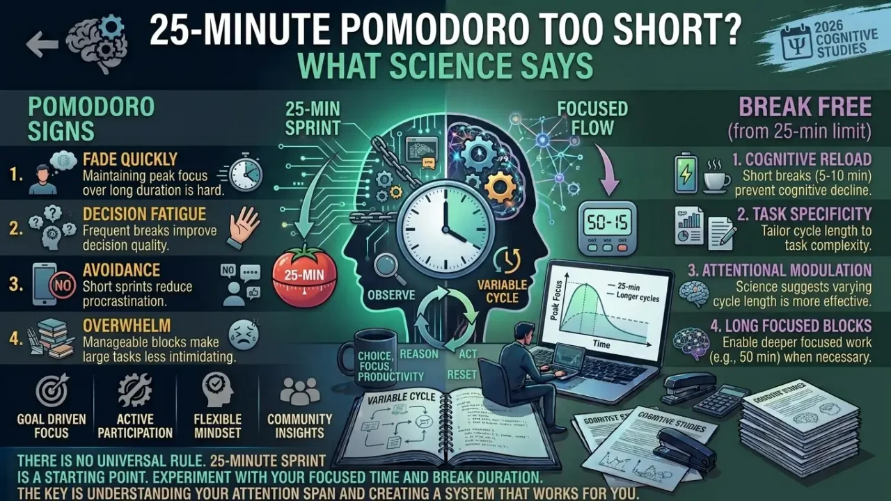 25-Minute Pomodoro Too Short? What Science Says