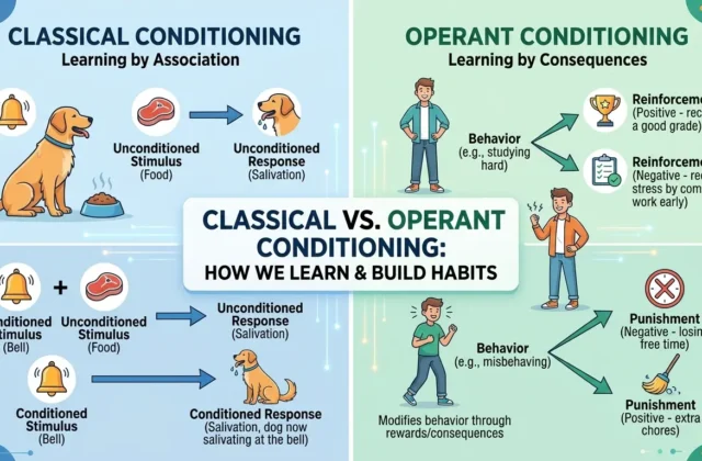 Classical vs. Operant Conditioning: How We Learn & Build Habits