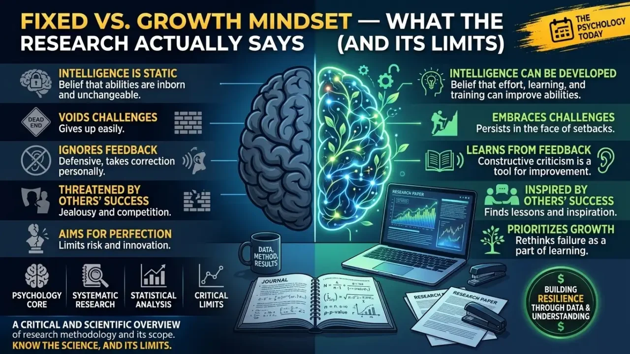 Fixed vs. Growth Mindset — What the Research Actually Says (and Its Limits)
