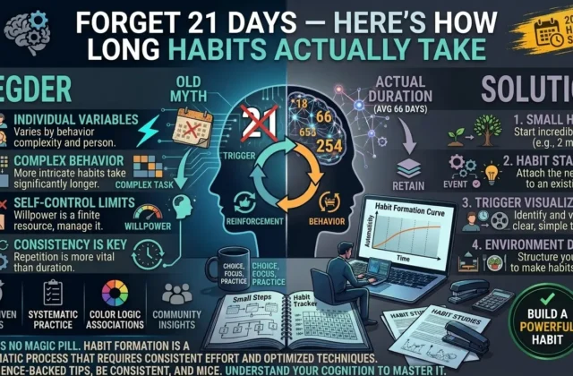 Forget 21 Days — Here’s How Long Habits Actually Take