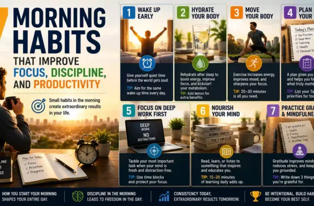 7 Morning Habits That Improve Focus, Discipline, and Productivity