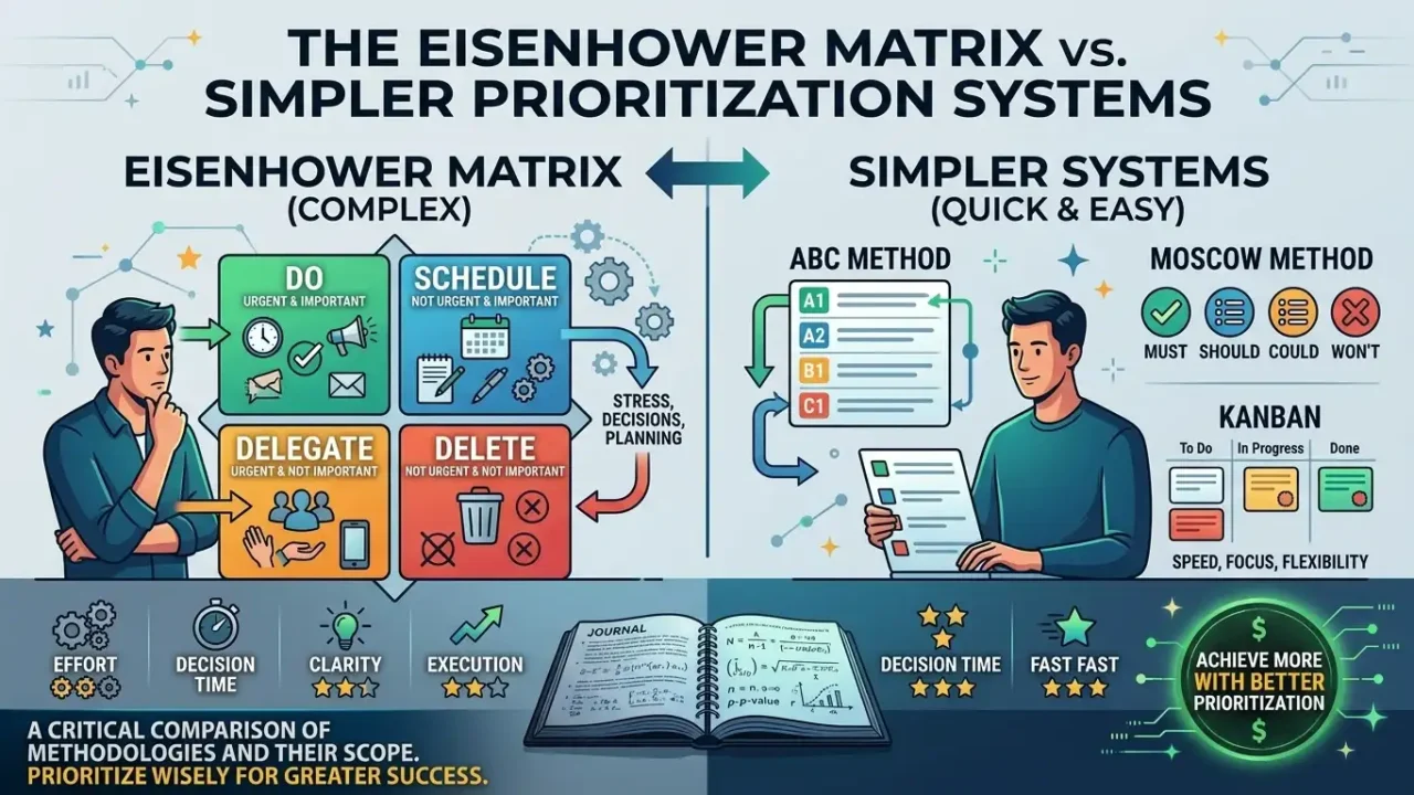 The Eisenhower Matrix vs. Simpler Prioritization Systems