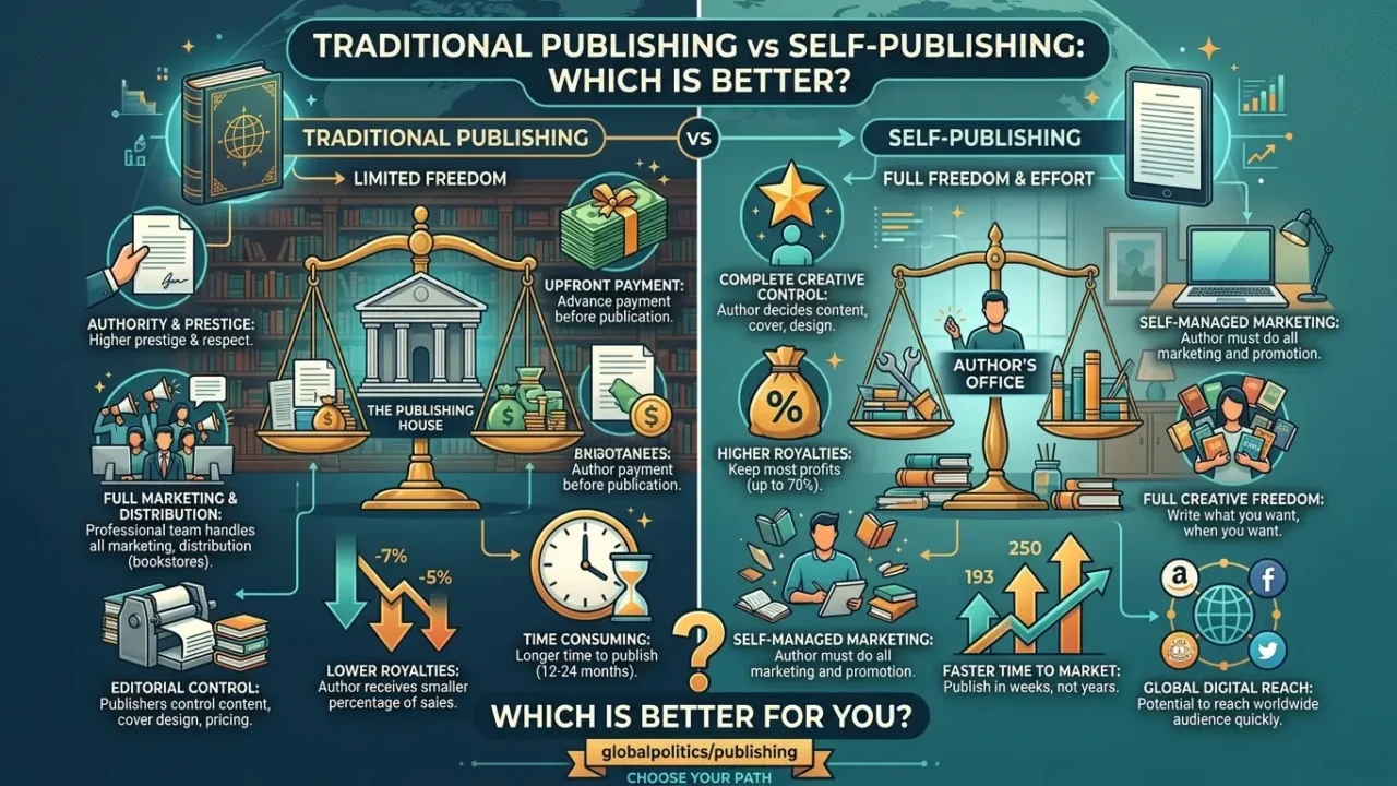 Traditional Publishing vs Self-Publishing: Which Is Better?