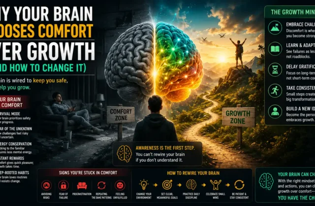 Why Your Brain Chooses Comfort Over Growth (And How to Change It)