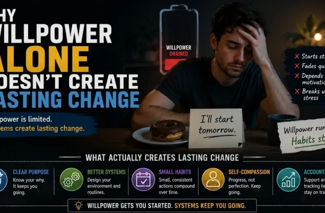 Why Willpower Alone Doesn’t Create Lasting Change (And What Does)