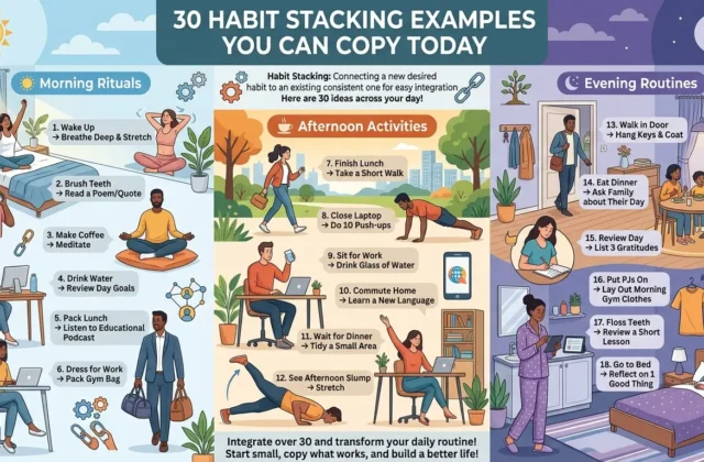 30 Habit Stacking Examples You Can Copy Today