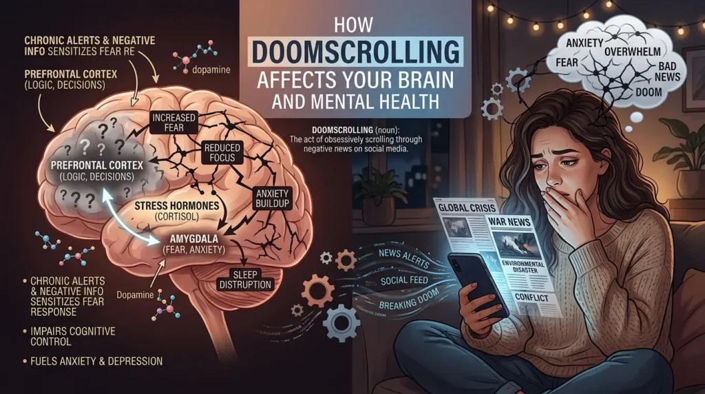 How Doomscrolling Affects Your Brain and Mental Health